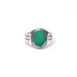 Anillo de moda de ónix verde (8,6 gramos) - Product Image 1