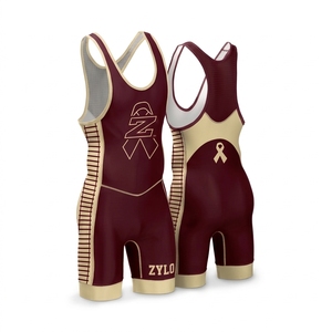 Traje de Lucha Libre Unisex para Hombre y Mujer, Uniforme de Equipo, Tela Elástica de Poliéster y Spandex, Logotipo Personalizado, Pedido de Equipo - Product Image 1