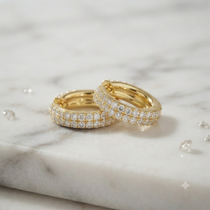Elegant Design Luxury Fine Jewelry VVS D Color 2 TCW and 6 Grams 14K Gold Round <b>Hoop</b> Moissanite Diamond <b>Earrings</b> for Women - Product Image 3