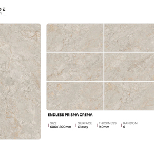Carreaux de porcelaine brillants de haute qualité et élégants, format 600x1200, grand format, pour sols et murs intérieurs - Product Image 1