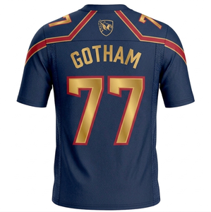 Maillots de football américain imprimés pour hommes, respirants, à séchage rapide, uniforme de football américain, vêtements personnalisés avec logo d'équipe - Product Image 3