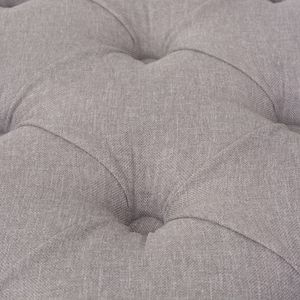 43.3 grigio chiaro "x 15" x 18.9 "panca in legno massello per soggiorno mobili con finitura in tessuto - Product Image 5