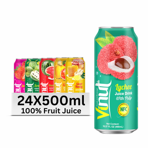 Bebida de jugo con sabor a 490ml con pulpa, sin azúcar, OEM disponible, muestra gratis, etiqueta privada Fábrica de Vietnam - Product Image 4