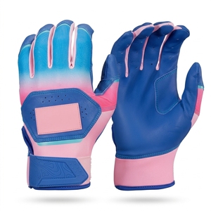 ถุงมือเบสบอลหนังพรีเมียมสำหรับผู้ตีเบสบอลมือขวา แบบเต็มนิ้ว ระบายอากาศได้ดี กันลื่น ปรับขนาดข้อมือได้ เหมาะสำหรับการฝึกซ้อม - Product Image 1
