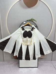 Traditional Indian Cotton <b>Lehenga</b> Set With Black Floral Print And Tassel Detailing Loose Fit Wedding Wear For <b>Women</b> - Product Image 1