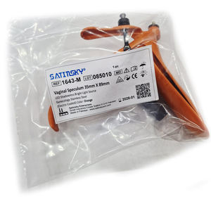 <b>Blue</b> Electro Coated Vaginal Speculum Reusable Manual <b>LED</b> Shadow Less Bright <b>Light</b> CE Certified Class III Gynecology Stainless - Product Image 3