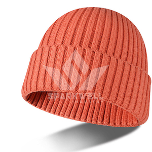 SPARKWELL INDUSTRY Bonnet unisexe en acrylique, couleur unie, bonnet tricoté d'hiver, décontracté pour l'extérieur, adulte, 56-58CM - Product Image 5