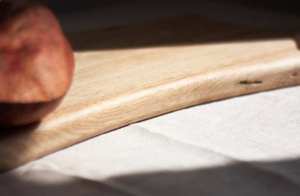 Irregular Wooden Chopping Board With Handle Natural Wood Material Rectangle Shape For <b>Kitchen</b> Use wooden <b>kitchen</b> board - Product Image 2