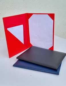 Portadocumentos de cuero PU de tamaño A4 personalizado, varios colores, cubierta de diploma de graduación de calidad superior, productos de archivo - Product Image 2