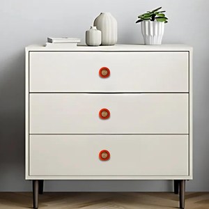 Elegante Tirador de Puerta de Gabinete de Resina y Madera Ecológica, Hecho a Mano con Decoupage Personalizado, Herraje para Muebles del Hogar - Product Image 3