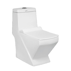 ตู้เก็บน้ำแบบชิ้นเดียวดีไซน์เซรามิกติดผนังทรงสี่เหลี่ยมผืนผ้าห้องน้ำสองชั้นระบายน้ำแบบพิเศษ - Product Image 1