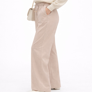 Women Casual Regular Fit Straight Leg <b>Trousers</b> <b>Elastic</b> <b>Waist</b> High Quality Activewear Durable Stitching Comfortable Fit Daily - Product Image 3