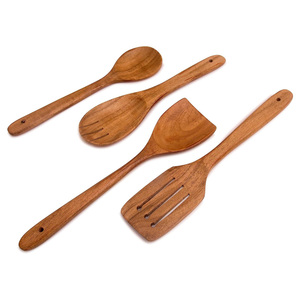 Nouveaux ustensiles de cuisine antiadhésifs, spatules et outils de cuisine en bois. - Product Image 5
