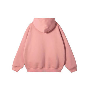 Men's <b>Pink</b> Zip Hoodie Regular Fit Fleece <b>Sweatshirt</b> Casual Streetwear Hooded Jacket Long Sleeve Blank OEM Service Eco-Friendly - Product Image 2