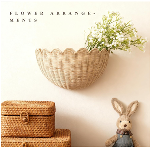 Handmade <b>Wall</b> Hanging Rattan Toy <b>Basket</b> Natural Woven <b>Storage</b> Organizer - Product Image 2