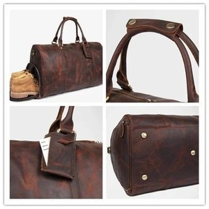 กระเป๋าเดินทางหนังแท้คุณภาพสูง ขนาดใหญ่ น้ำหนักเบา พร้อมซิป พกพาสะดวก - Product Image 4