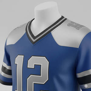 Maillot de football américain authentique, logo personnalisé, maille durable, coupe confortable, tenue d'équipe élégante, entraînement léger - Product Image 3