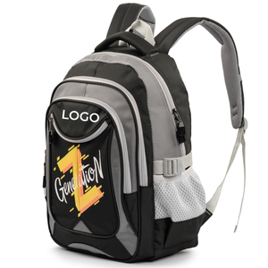 Custom OEM ODM Student <b>Backpack</b> Waterproof School Bag for Teens High Quality Manufacturing Factory Direct Supply - Product Image 1