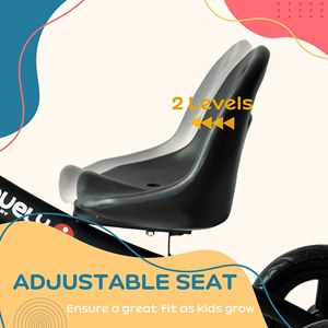 Triciclo Nero Com a 3 Ruote per Bambini, da Interno ed Esterno, con Campanello, Veicolo Ricreativo per Bambini - Product Image 5