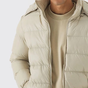 Vêtements en gros OEM, parka d'hiver personnalisée pour hommes, veste coupe-vent à bulles, imperméable, logo personnalisé, parka pour hommes en taille plus - Product Image 6