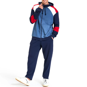 Chándal Deportivo para Hombre, Corte Ajustado, Combinación de Colores a la Moda, Transpirable, Color Sólido - Product Image 4