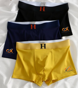 Men's Transparent <b>Ice</b> Silks Knitted Anti-static Mid-Rise Boxer Briefs with Logo Options ODM Supply <b>Chain</b> Competitive Pricing - Product Image 1