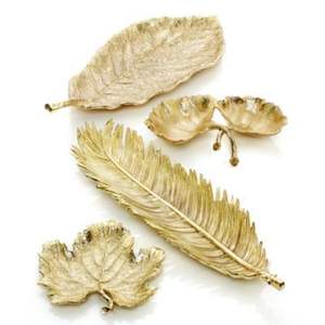 Bandeja Rectangular de Latón Dorado Hecha a Mano de Lujo para Servir en el Hogar, Hotel y Restaurante, Decoración de Mesa de Comedor - Product Image 2