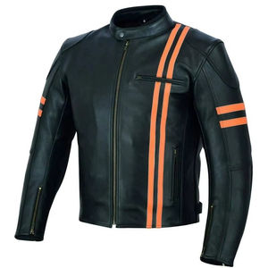 Nueva Chaqueta de Cuero para Motocicleta, Estilo Racing, Corte Ajustado, Estampada, Ignífuga, Personalizable, de Alta Calidad, Hecha en Pakistán - Product Image 3