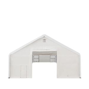 Abri de stockage agricole 40FT X 40FT avec bâche en PVC robuste de 21 oz et portes traversantes TMG DT4041 - Product Image 2