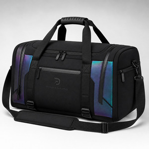 Bolsa de Deporte Holográfica Futurista, Bolsa de Viaje de Fin de Semana de Neopreno Premium para Gimnasio, Viajes y Ropa Urbana - Product Image 2