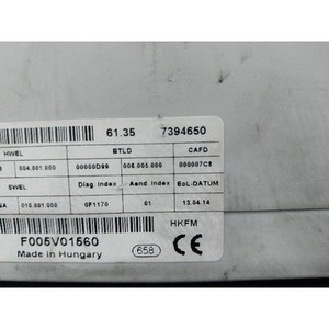 ECUs et modules informatiques d'occasion de la série 5 61357394650 - Product Image 5