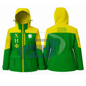 Chaqueta Impermeable Chi Eta Phi CEPhi Sorority, Chaqueta Deportiva con Capucha, Chaqueta Impermeable de Alta Calidad para Mujer - Product Image 1