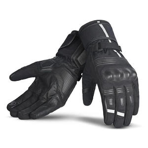 Unisex Genuine Cowhide Leather <b>Touch</b> Screen Waterproof Non-Slip Breathable Racing <b>Gloves</b> Latest Style Motocross Long Cuff <b>Gloves</b> - Product Image 1