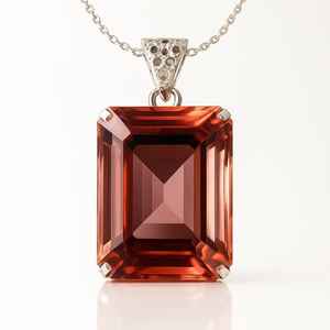 Colgante de Alejandrita Natural para Niños, Plata de Ley 925, Corte Esmeralda, Gema que Cambia de Color, Joyería, Regalo para Ella - Product Image 4