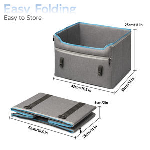 2024 heißer Verkauf Haustier Autos itz Booster wasserdicht Hund Autos itz Sicherheits stuhl Haustier Reise zubehör - Product Image 4