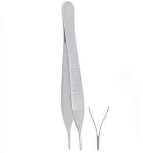 Pinzas Adson Bayonet Kocher de 6.25 pulgadas, 1x2 dientes, instrumentos ORL premium, juegos de acero inoxidable alemán de alta calidad - Product Image 4