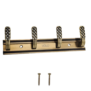 New Elegant Aluminum Metal Unique Shape Black Gold Finished Wall Mounted Hanger Water Pipe Line Design - Product Image 3