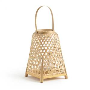 Lampe en rotin d'intérieur, porte-bougie, idéale pour les chambres, les couloirs, les coins, créant une ambiance calme et relaxante - Product Image 1