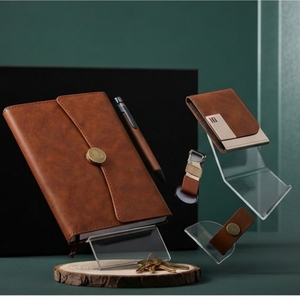 Aurelux RE051 Premium PU Leather A5 Multicolor Executive <b>Diary</b> Gift Set <b>with</b> Pen Card Holder Office Use Custom Logo - Product Image 2