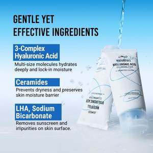 โฟมล้างหน้า JUMISO Water full Hyaluronic Acid 150 มล. ผลิตภัณฑ์บำรุงผิวจากเกาหลี ช่วยเติมความชุ่มชื้น ทำความสะอาดรูขุมขนอย่างล้ำลึก - Product Image 4