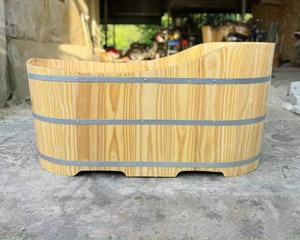 [HIGH QUALITY] | Round Ofuro Japanese Wooden Bathtub Barrel Soaking Tub For Home Bath Relaxation From Blue Lotus Vietnam - Product Image 3