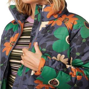 Sublimation Puffer Jacket Women Clothing Cropped Custom Puffer Jacket OEM Newest Style Lady Jean Jacket Long Sleeve Woman - Product Image 6