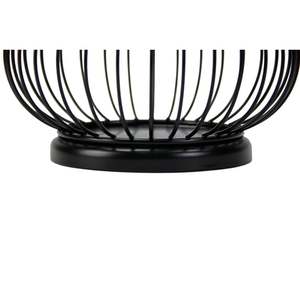 Portavelas de metal negro de 9.49 pulgadas de alto y 6.6 pulgadas de diámetro, decoración duradera para el hogar - Product Image 2