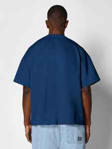Camiseta Azul Extra Grande para Hombre, 100% Algodón Jersey, 240g, Corte Regular, Estilo Casual Urbano, Transpirable - Product Image 6