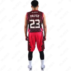 Blaze Fight Wear uniforme de basket-ball OEM short de basket-ball d'été personnalisé de haute qualité unisexe adulte grande taille maillot de basket-ball - Product Image 4