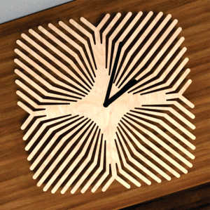 Luxury <b>Black</b> Round Acrylic Wall <b>Clock</b> Floral Cutout Silent Battery Operated Decorative Wall Watch for Home Hotel Office Decor - Product Image 5