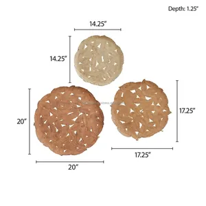 Decoración de pared floral de hierro de alta demanda con acabado artesanal texturizado para un estilo elegante en interiores, suministro al por mayor - Product Image 6