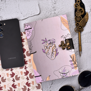 <b>A5</b> Anatomical Heart Handmade Paper Journal 100 Pages Eco Friendly Diary <b>Notebook</b> with Lock Closure Artistic Medical Theme Design - Product Image 1