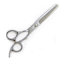 Ciseaux à effiler pour barbier en acier inoxydable de qualité A+ professionnels pour droitiers, couleur personnalisée, emballage personnalisé