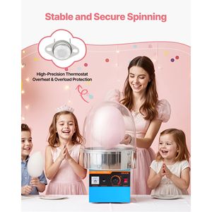 Macchina Elettrica Commerciale per Zucchero Filato da 1000W con Ciotola e Coperchio in Acciaio Inossidabile, Produttore di Zucchero Filato Elettrico da 1000W - Product Image 2